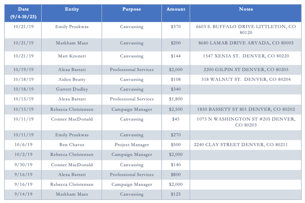 Analysis of Denver's 2019 DPS Director District 1 Election